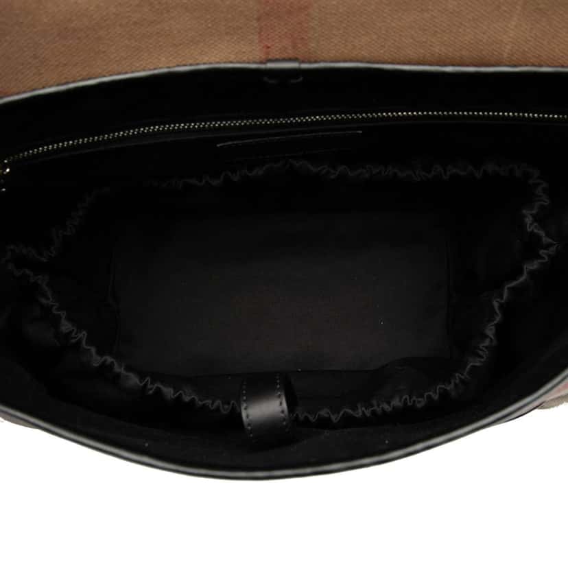 Burberry Mega Check Canvas Diaper Bag Brown Canvas Good condition - Model View