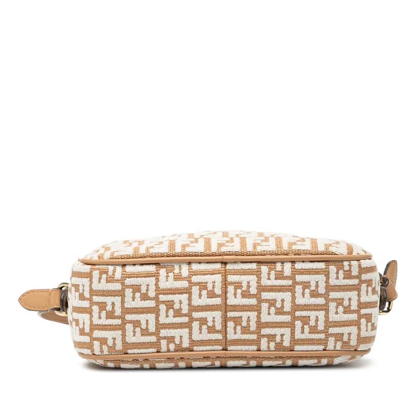 Fendi Mini Raffia FF 1974 Camera Bag Brown Very good condition - Inside View