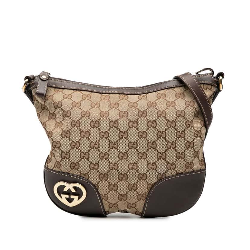 Gucci GG Canvas Lovely Crossbody Brown Canvas Good condition - Front View