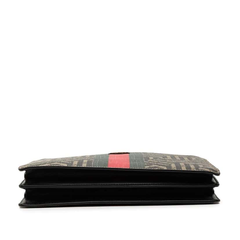 Gucci GG Supreme Kaleido Bee Crossbody Brown Canvas Very good condition - Inside View