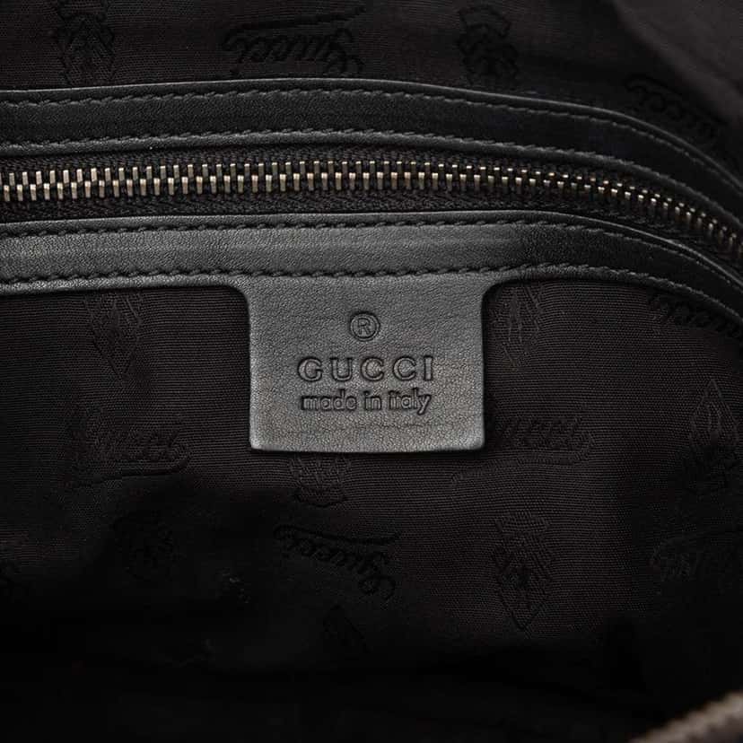 Gucci Guccissima Icon Bit Satchel Black Leather Good condition - Box View