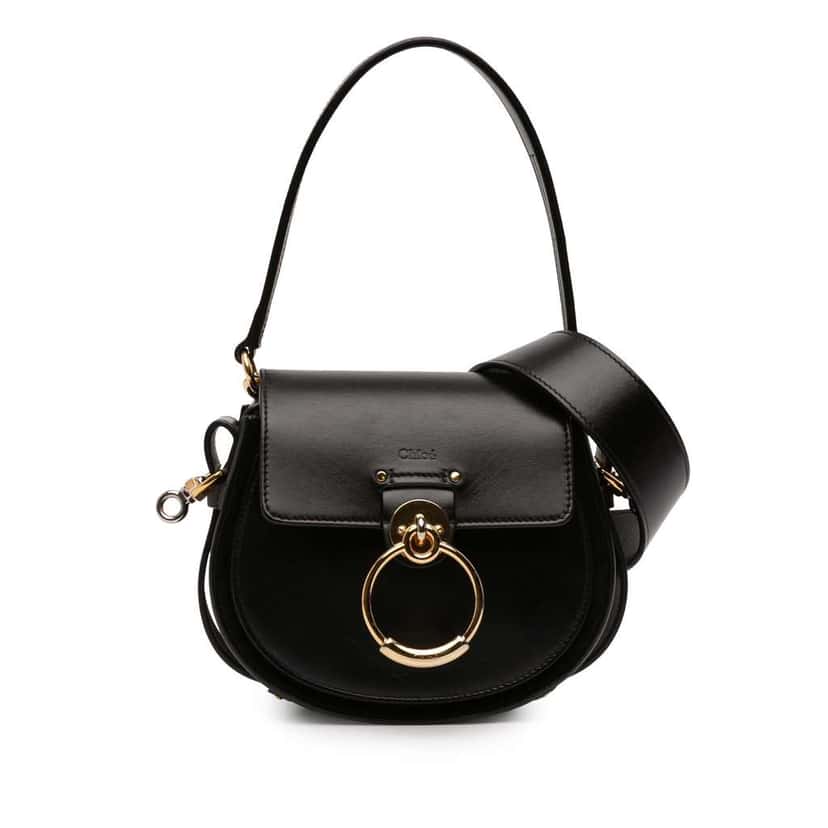Chloé Small Leather Tess Satchel Black Leather Good condition - Front View