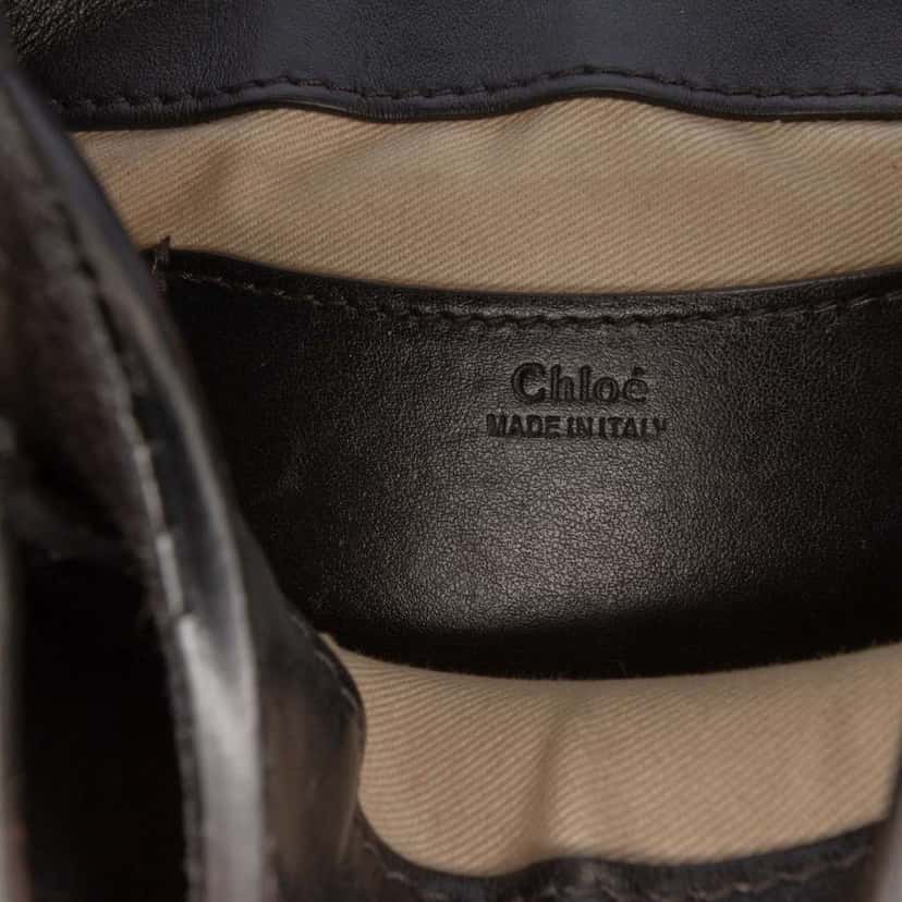 Chloé Small Leather Tess Satchel Black Leather Good condition - Box View