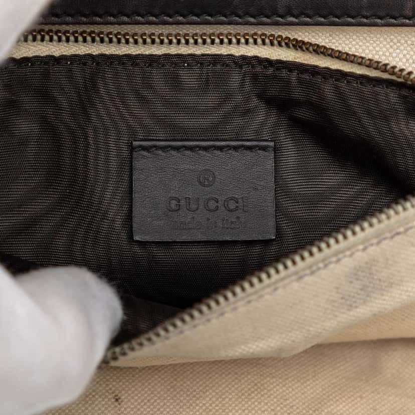 Gucci Velvet Lady Stirrup Top Handle Bag Black Velvet Good condition - Box View