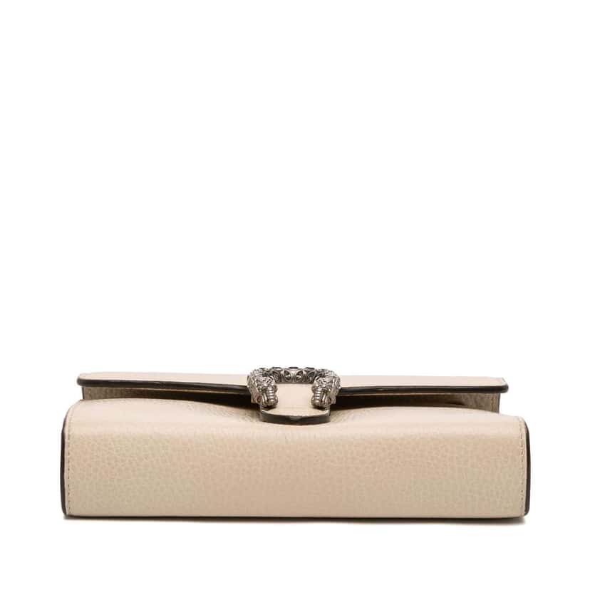 Gucci Mini Leather Dionysus Wallet on Chain Brown Leather Good condition - Inside View