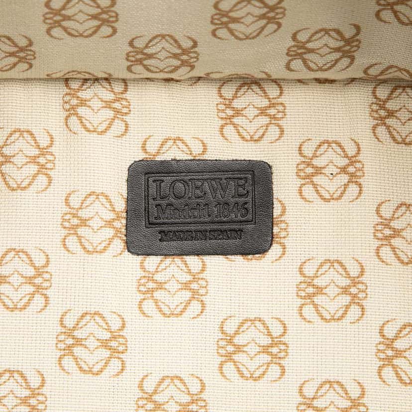 Loewe Lambskin Anagram Handbag Black Leather Good condition - Box View