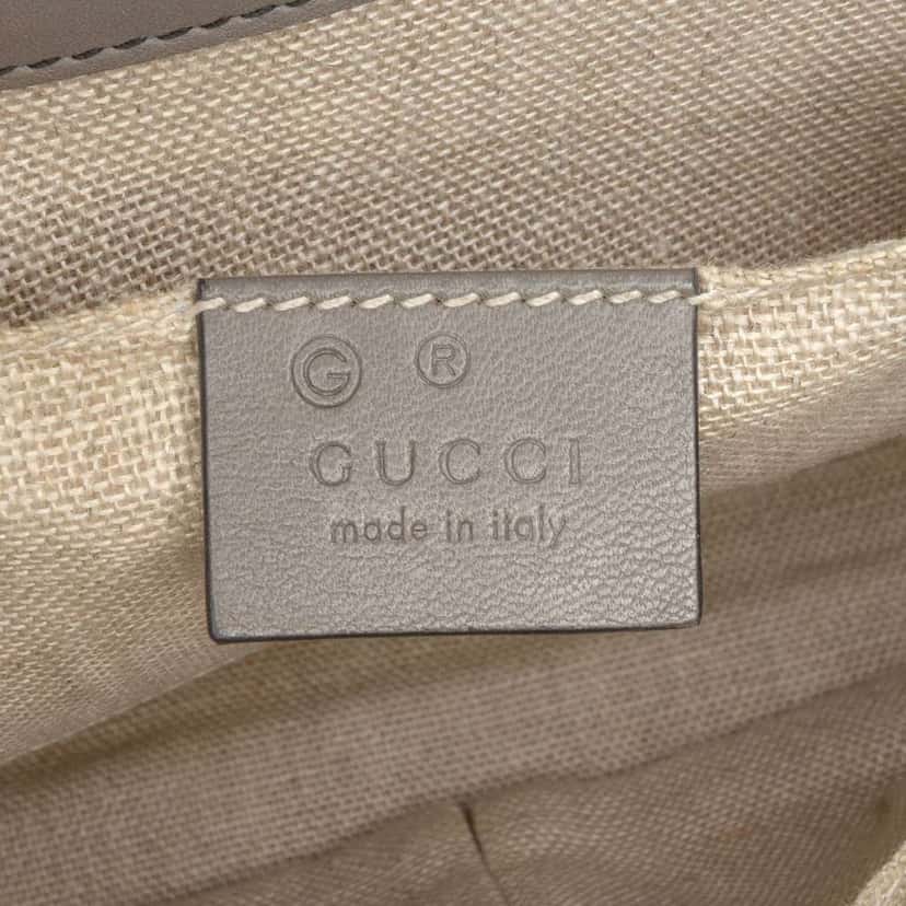 Gucci Medium Microguccissima Emily Shoulder Bag Brown Leather Good condition - Box View
