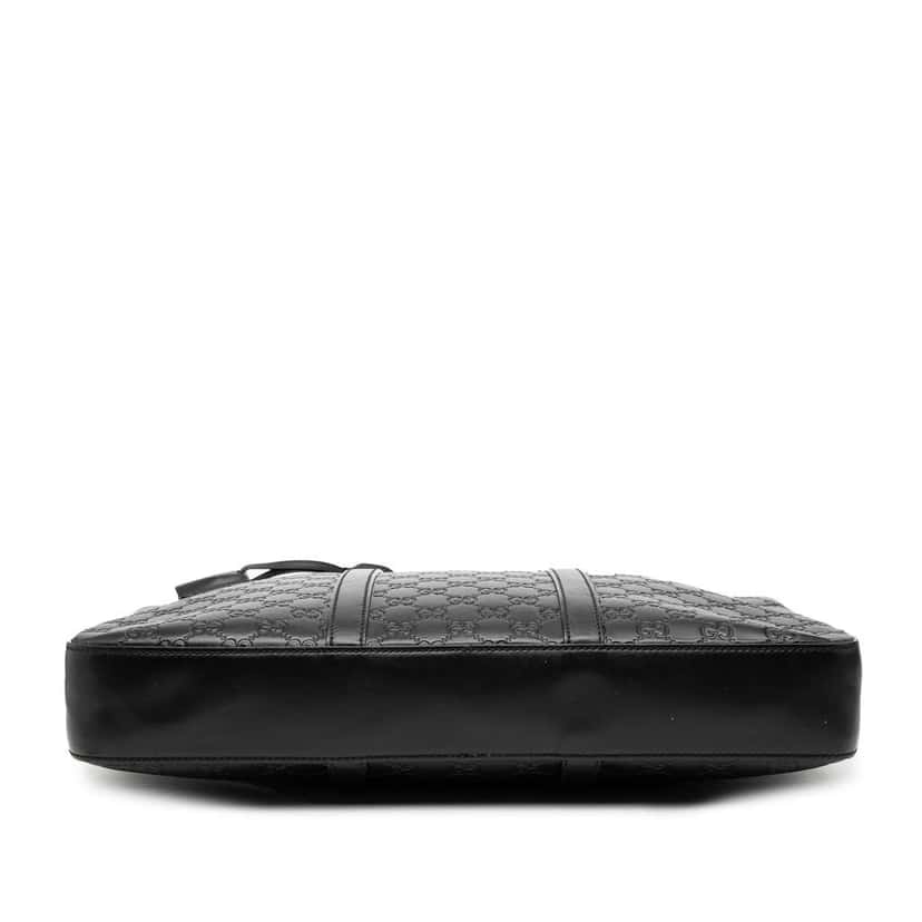 Gucci Guccissima Business Bag Black Leather Good condition - Inside View