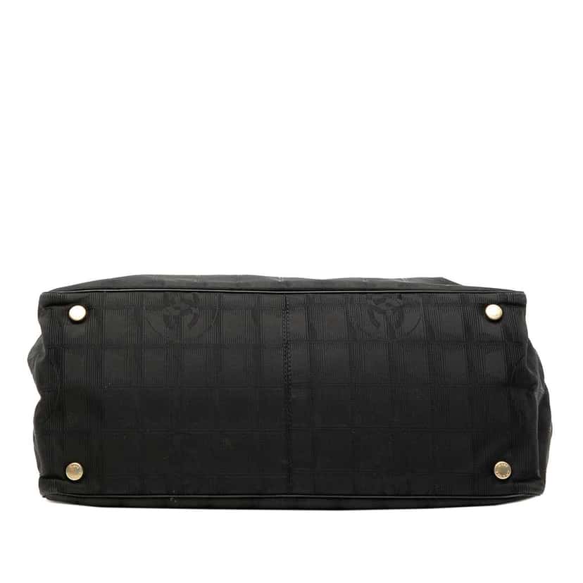 Chanel New Travel Line Nylon Tote Black Good condition - Inside View