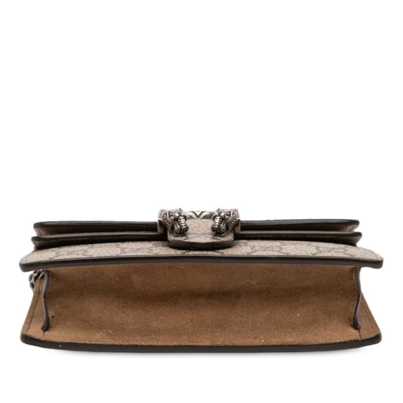 Gucci Mini GG Supreme Dionysus Crossbody Brown Canvas Good condition - Inside View
