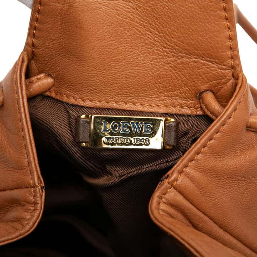 Loewe Mini Anagram Leather Crossbody Brown Leather Very good condition - Box View
