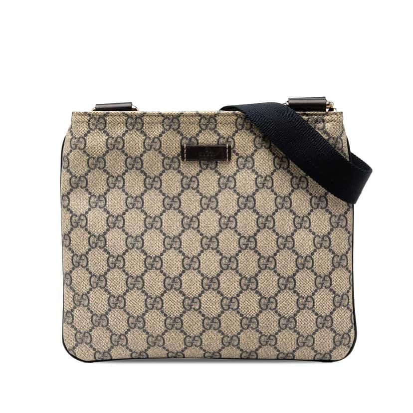 Gucci GG Supreme Crossbody Brown Canvas Good condition - Front View