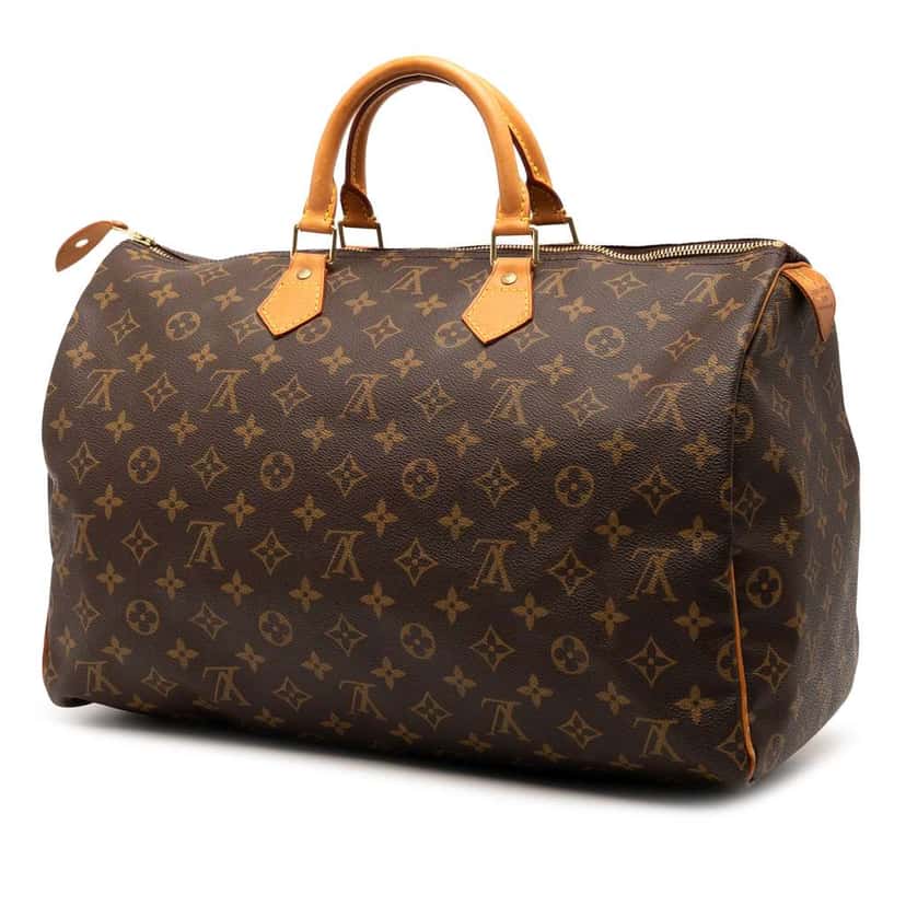 Louis Vuitton Monogram Speedy 40 Brown Good condition - Back View