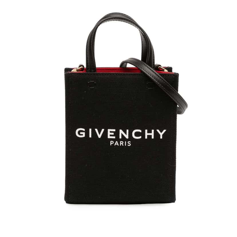 Givenchy Mini Canvas G Tote Black Canvas Never worn - Front View