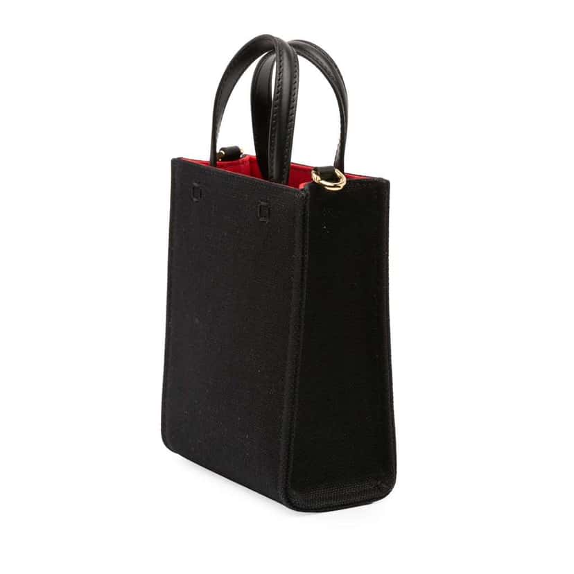 Givenchy Mini Canvas G Tote Black Canvas Never worn - Back View
