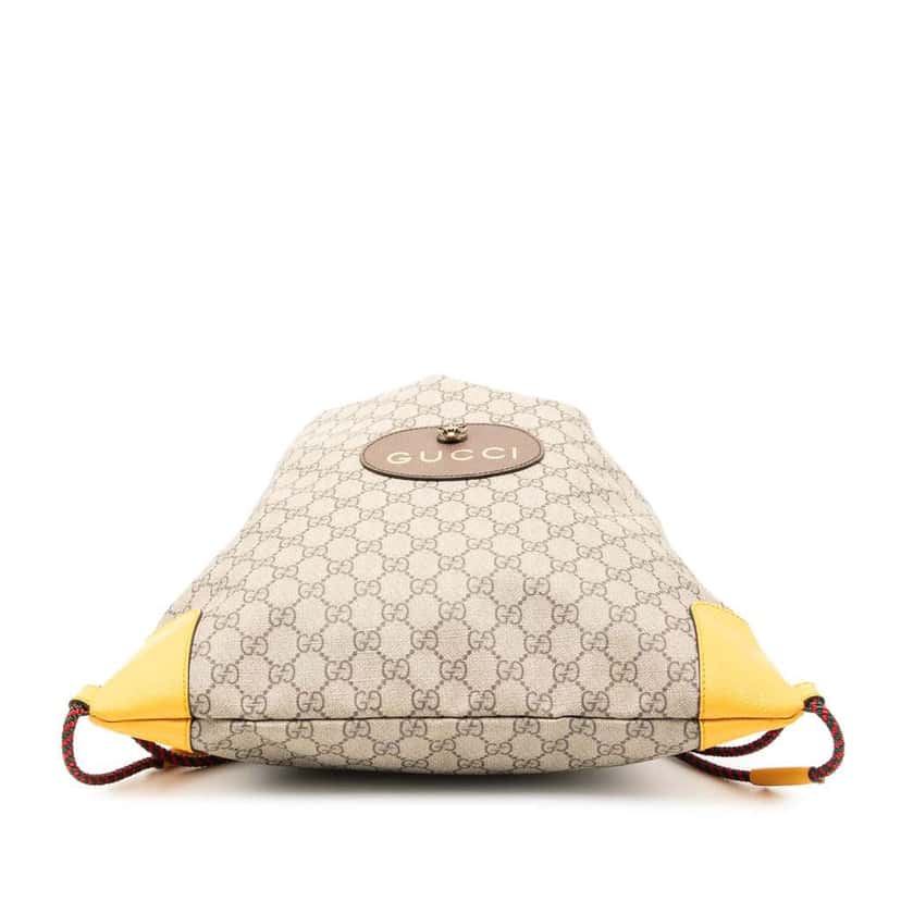 Gucci GG Supreme Animalier Backpack Brown Canvas Fair condition - Inside View