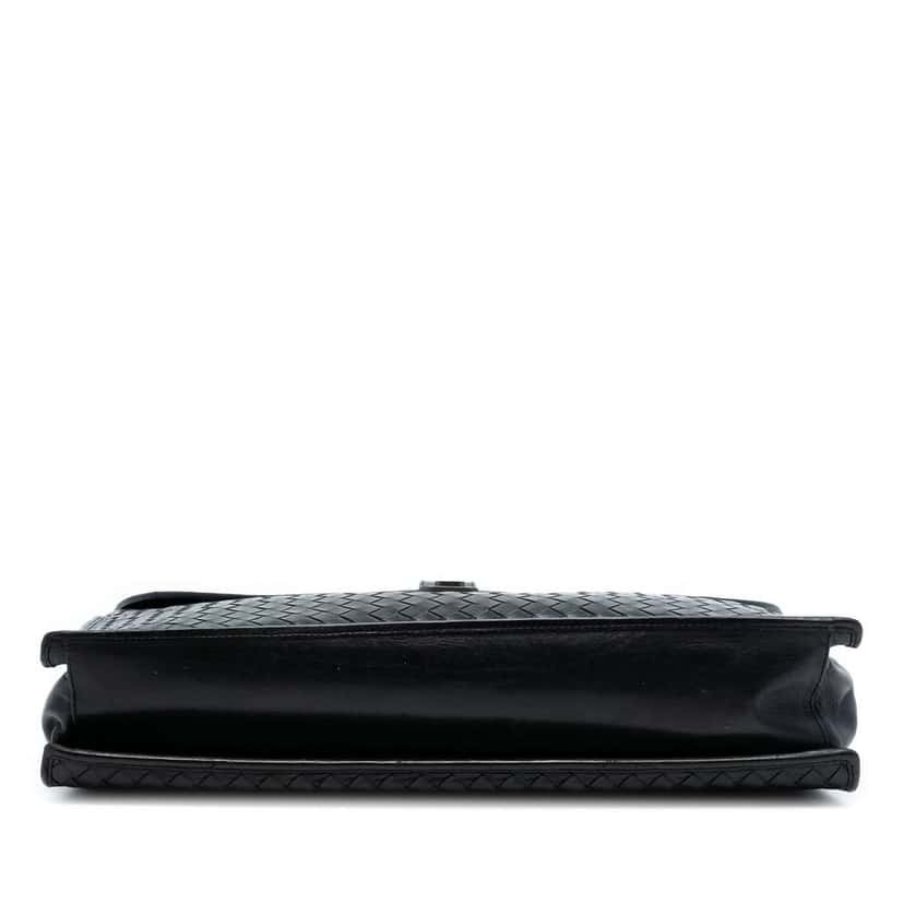 Bottega Veneta Nappa Intrecciato Briefcase Black Leather Good condition - Inside View