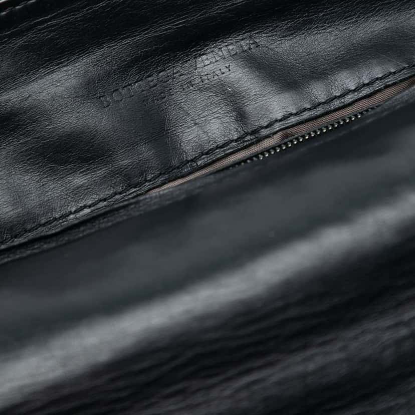 Bottega Veneta Nappa Intrecciato Briefcase Black Leather Good condition - Box View