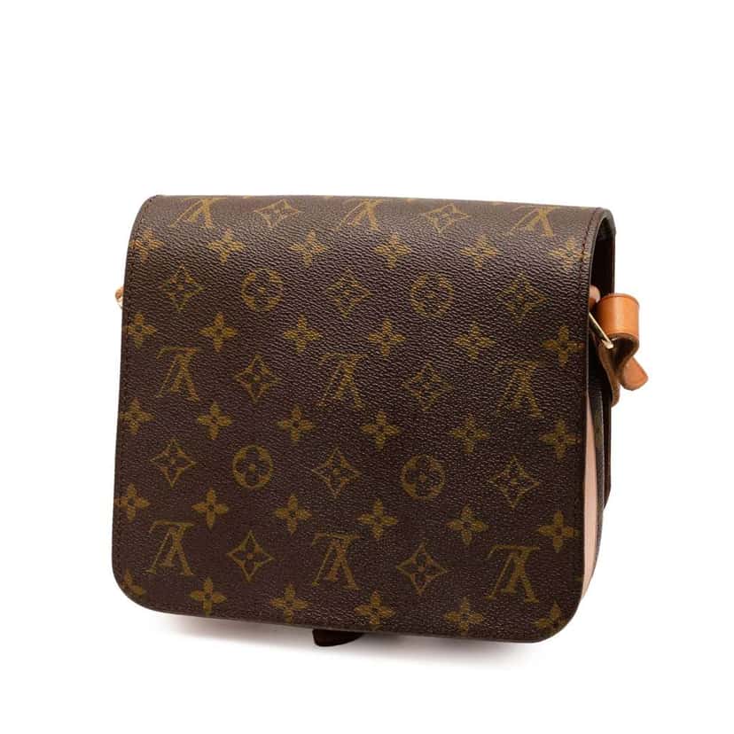Louis Vuitton Monogram Cartouchiere MM Brown Good condition - Back View