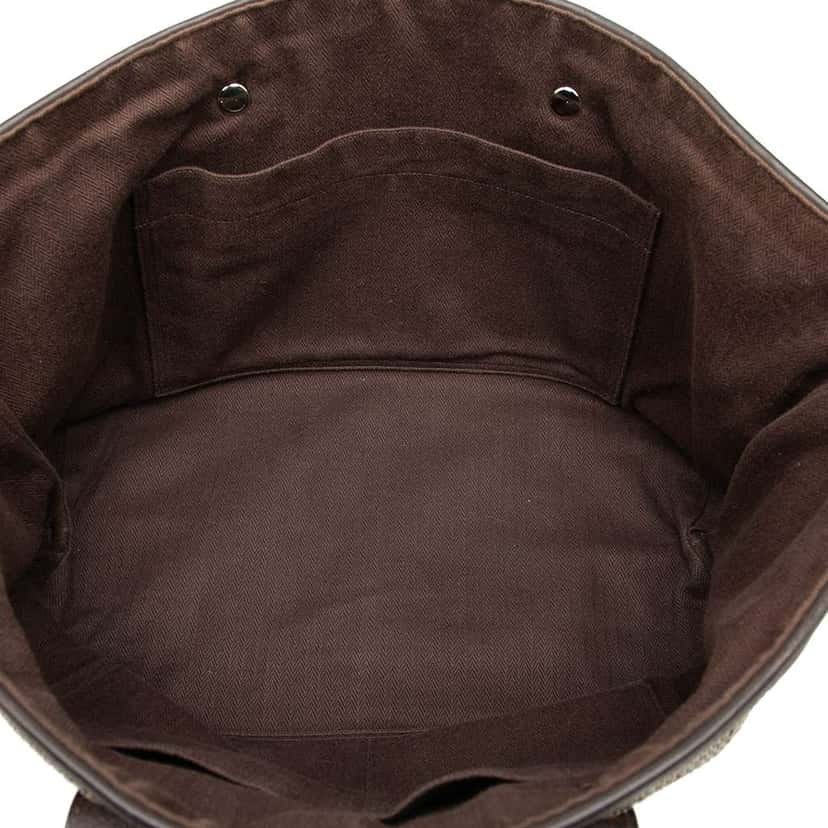 Hermès Polyester and Leather Chennai MM Brown Polyester Good condition - Model View