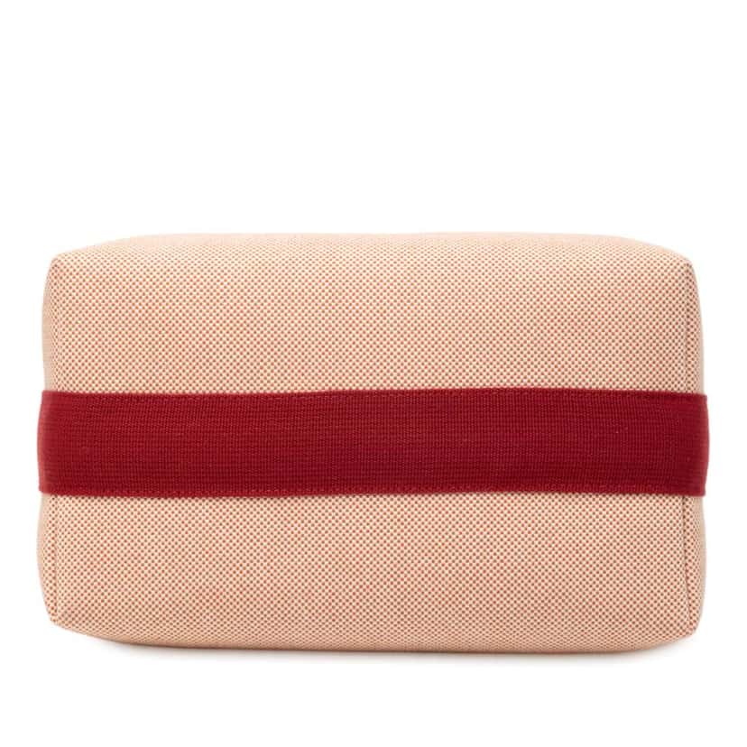 Hermès Large Canvas Bride A Brac Cabriole Case Orange Canvas Good condition - Inside View