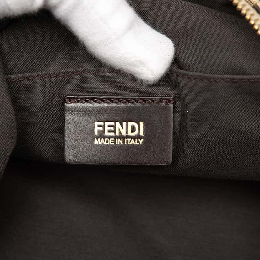 Fendi Zucchino Canvas Crossbody Brown Canvas Good condition - Box View