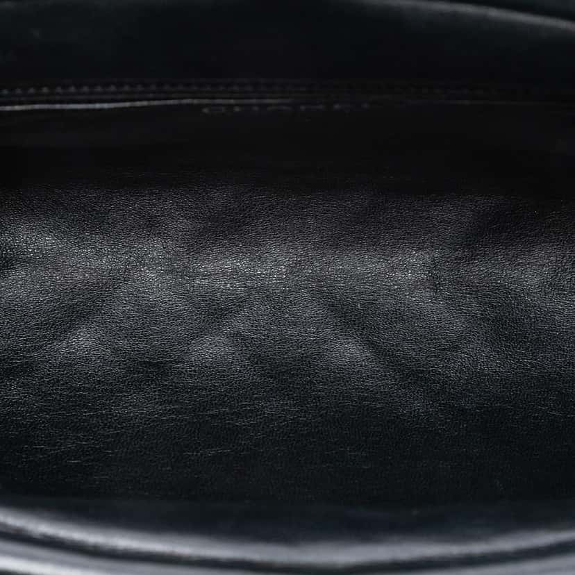 Chanel Quilted Satin Timeless Clutch Black Satin Good condition - Model View