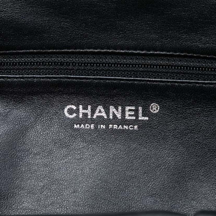 Chanel Quilted Satin Timeless Clutch Black Satin Good condition - Box View
