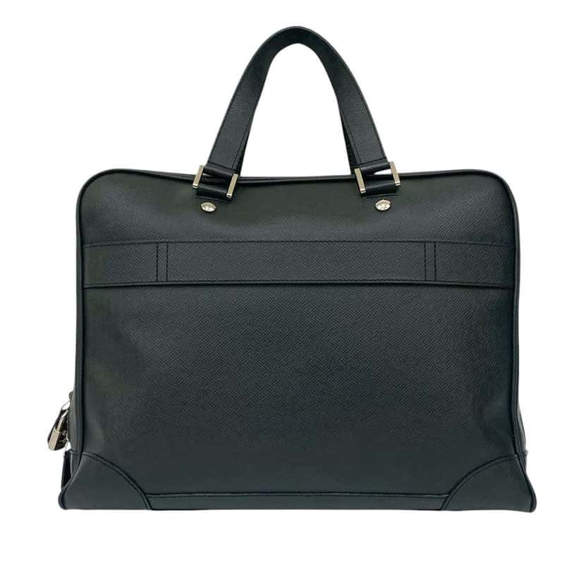 Louis Vuitton Taiga Igor Briefcase Black Leather Good condition - Back View