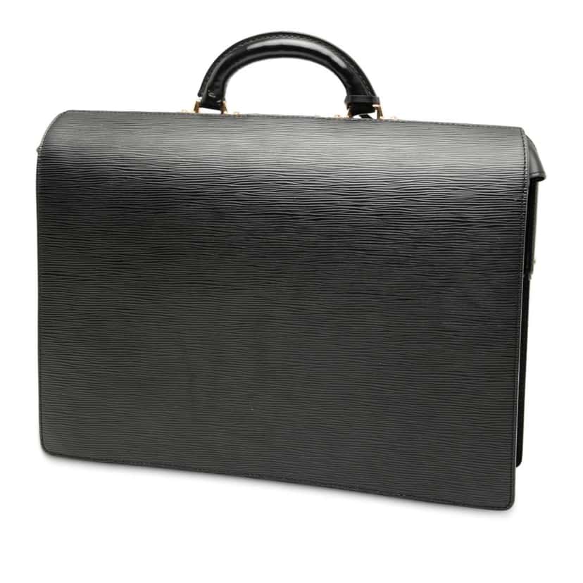 Louis Vuitton Epi Serviette Fermoir Black Leather Good condition - Back View