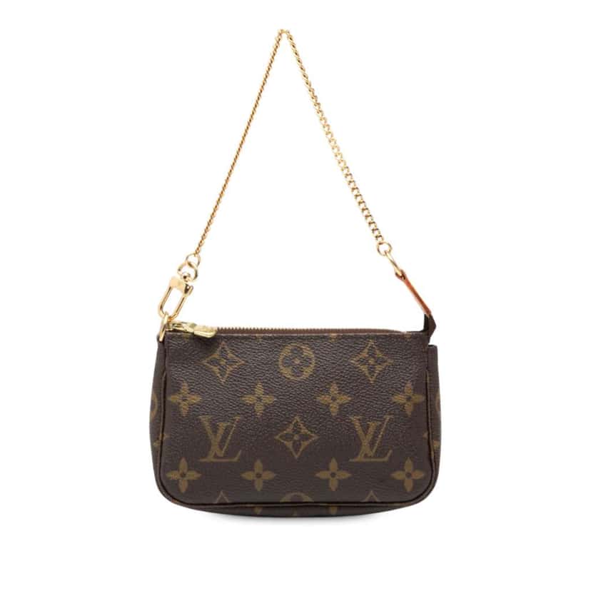 Louis Vuitton Monogram Mini Pochette Accessoires Brown Very good condition - Front View