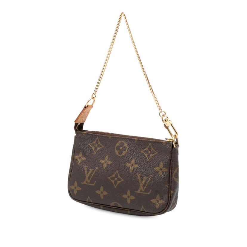 Louis Vuitton Monogram Mini Pochette Accessoires Brown Very good condition - Back View