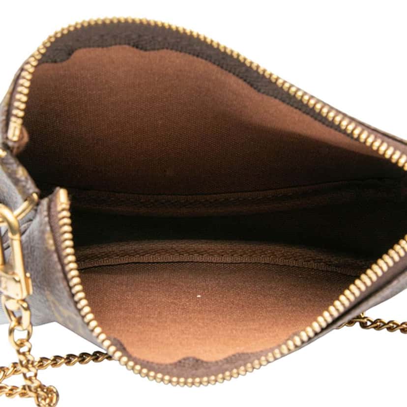 Louis Vuitton Monogram Mini Pochette Accessoires Brown Very good condition - Model View
