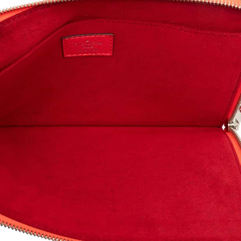 Louis Vuitton Taurillon Pochette Jour PM Red Leather Good condition - Model View