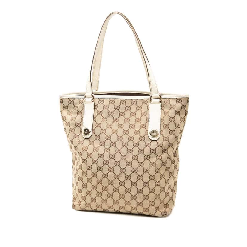 Gucci GG Canvas Charmy Tote Brown Canvas Very good condition - Back View