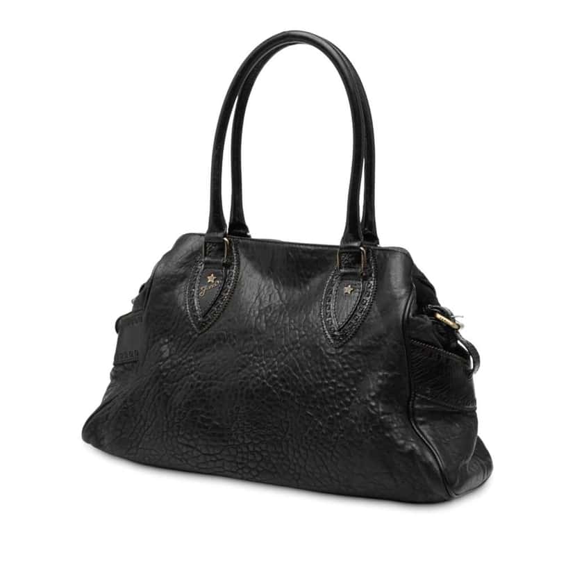 Fendi Leather Etniko Du Jour Handbag Black Leather Very good condition - Back View