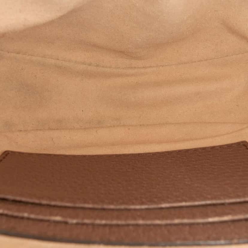 Gucci GG Supreme Ophidia Round Clutch Brown Canvas Good condition - Model View