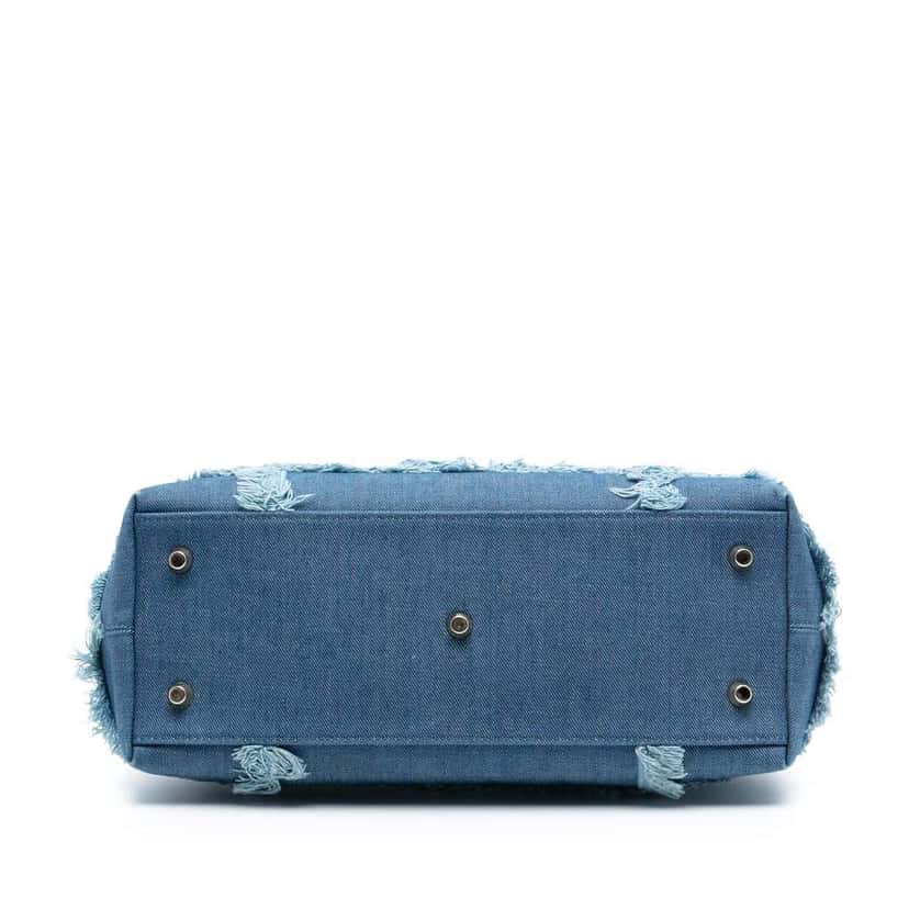 Dior Denim Patch D Light Satchel Blue Denim Very good condition - Inside View