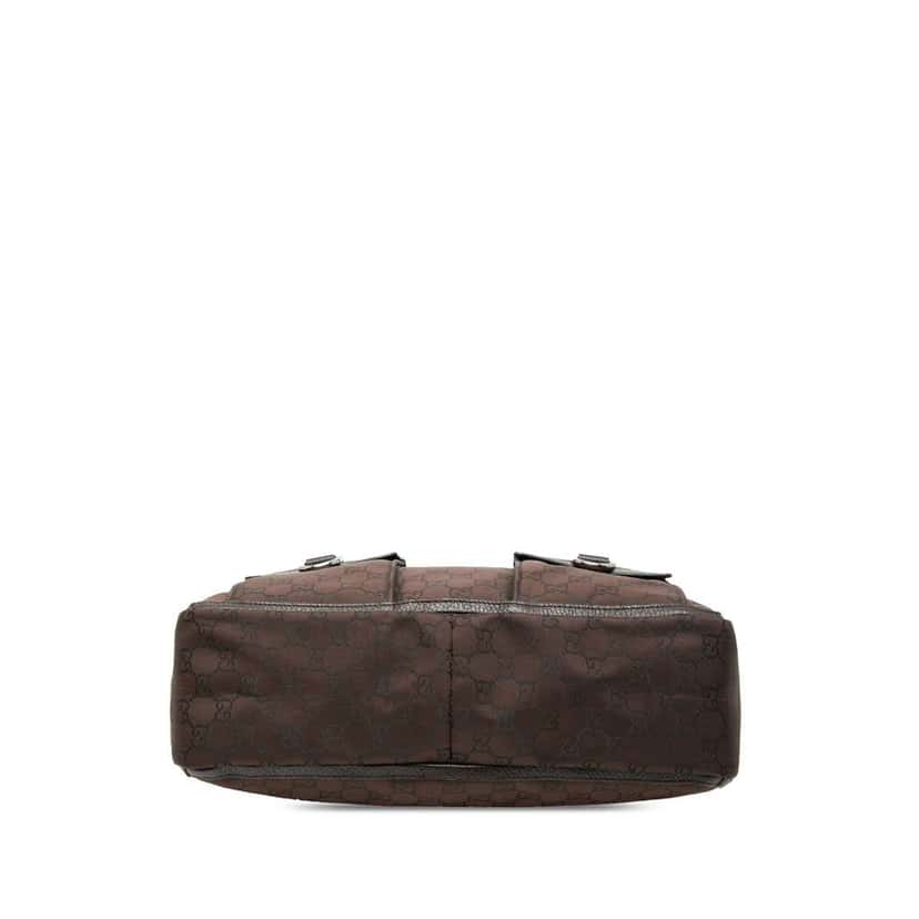 Gucci GG Nylon Abbey D Ring Pocket Tote Brown Very good condition - Inside View
