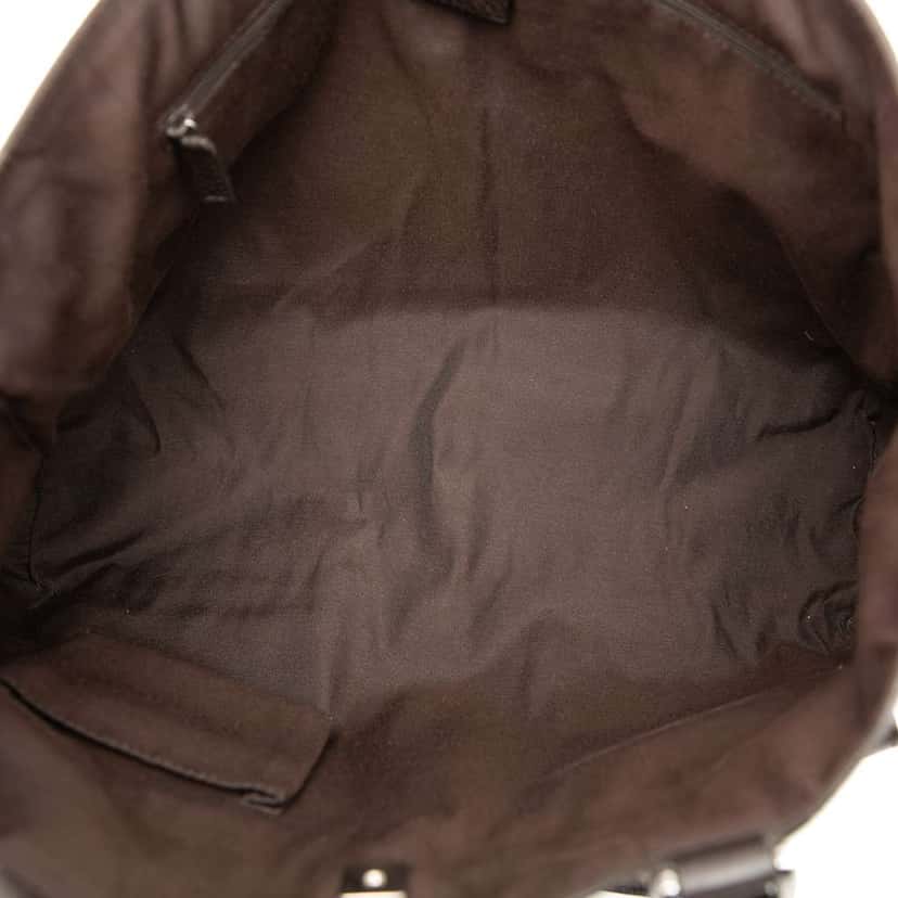 Gucci GG Nylon Abbey D Ring Pocket Tote Brown Very good condition - Model View