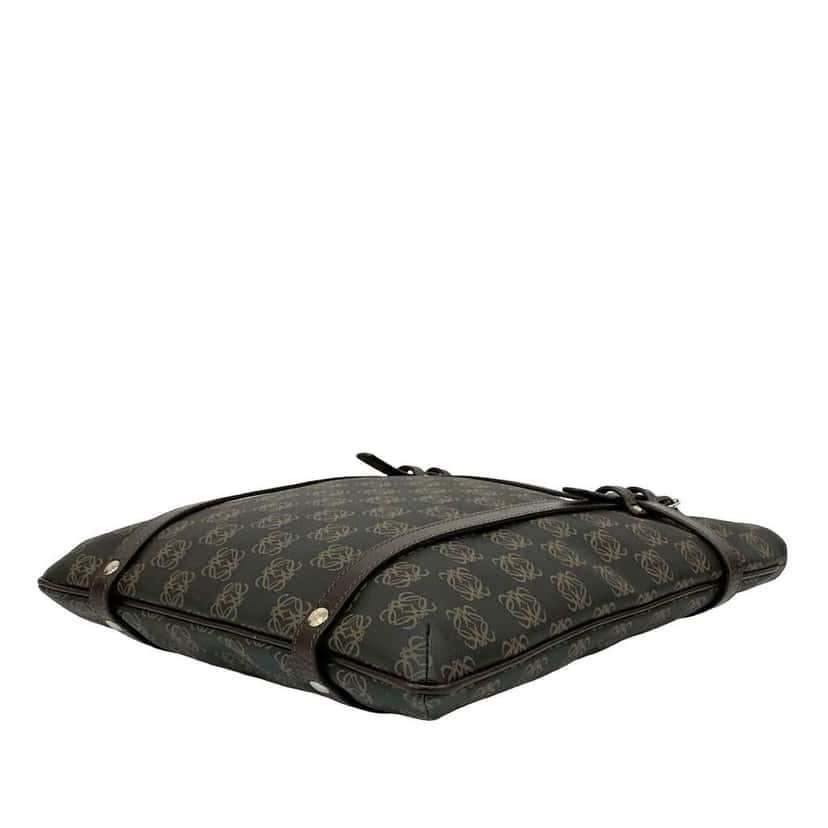 Loewe Anagram Coated Canvas Tote Brown Canvas Good condition - Model View