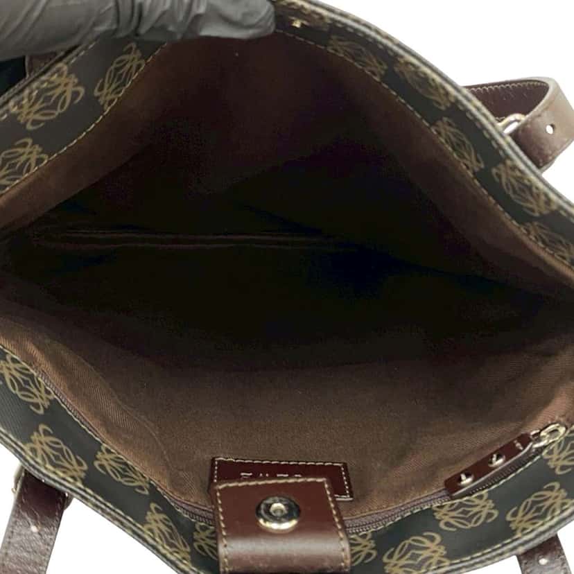 Loewe Anagram Coated Canvas Tote Brown Canvas Good condition - Box View