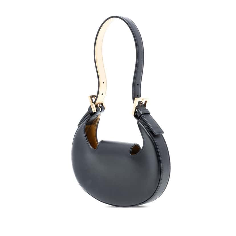 Fendi Mini Leather Cookie Hobo Black Leather Very good condition - Back View