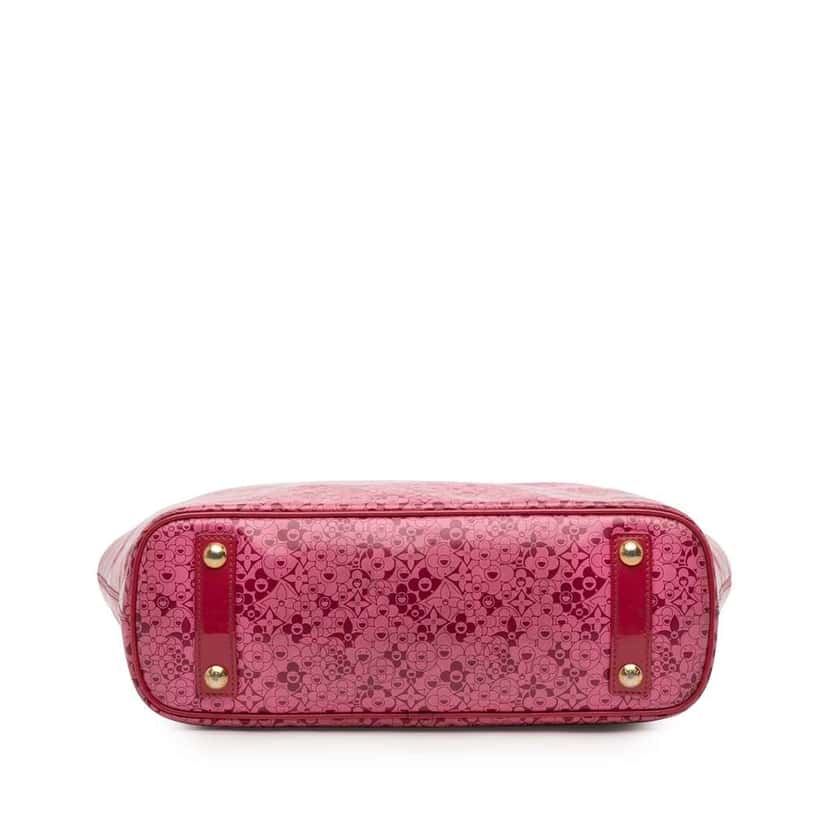 Louis Vuitton Takashi Murakami Coated Canvas Cosmic Blossom Tote PM Pink Canvas Good condition - Inside View