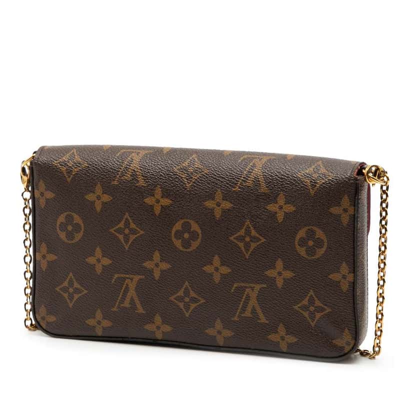 Louis Vuitton Monogram Pochette Felicie Brown Very good condition - Back View