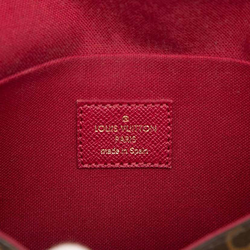 Louis Vuitton Monogram Pochette Felicie Brown Very good condition - Box View