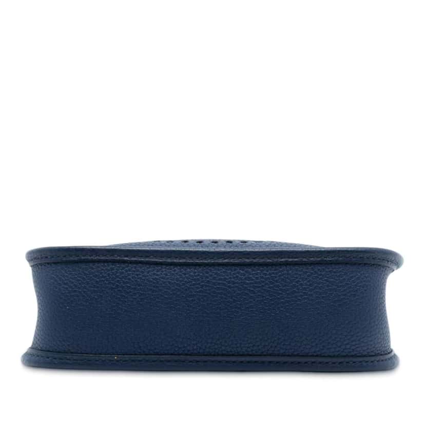 Hermès Clemence Flipperball Strap Evelyne TPM Blue Leather Good condition - Inside View