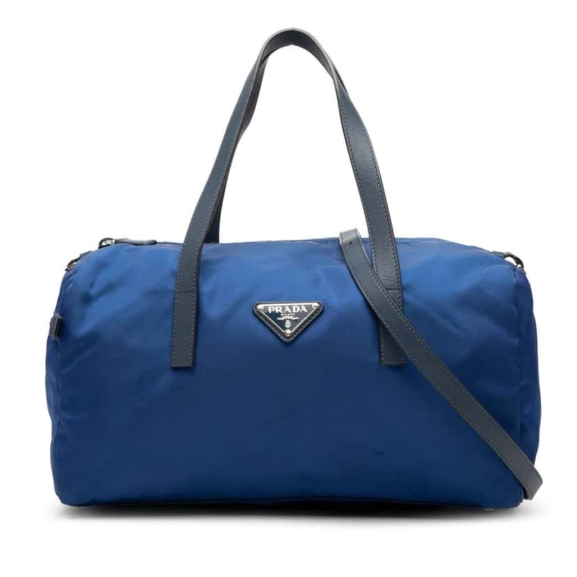 Prada Tessuto Satchel Blue Good condition - Front View