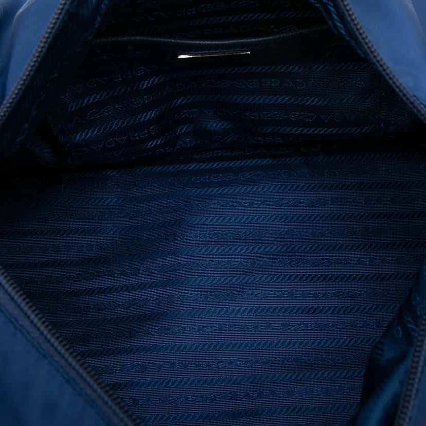 Prada Tessuto Satchel Blue Good condition - Model View