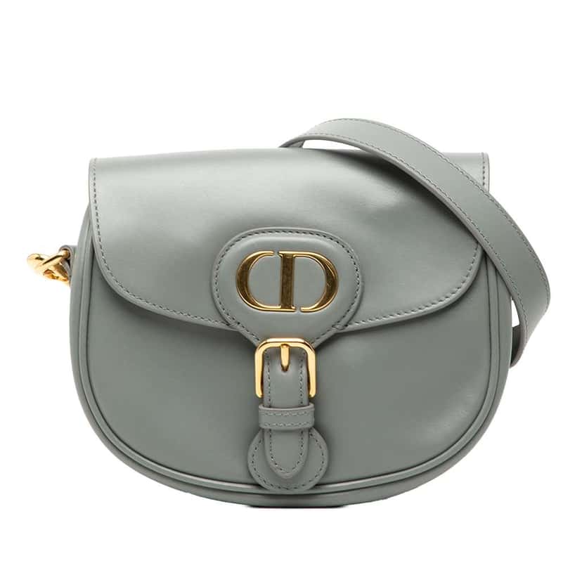 Dior Small Leather Bobby Crossbody Grey Leather Good condition - Front View